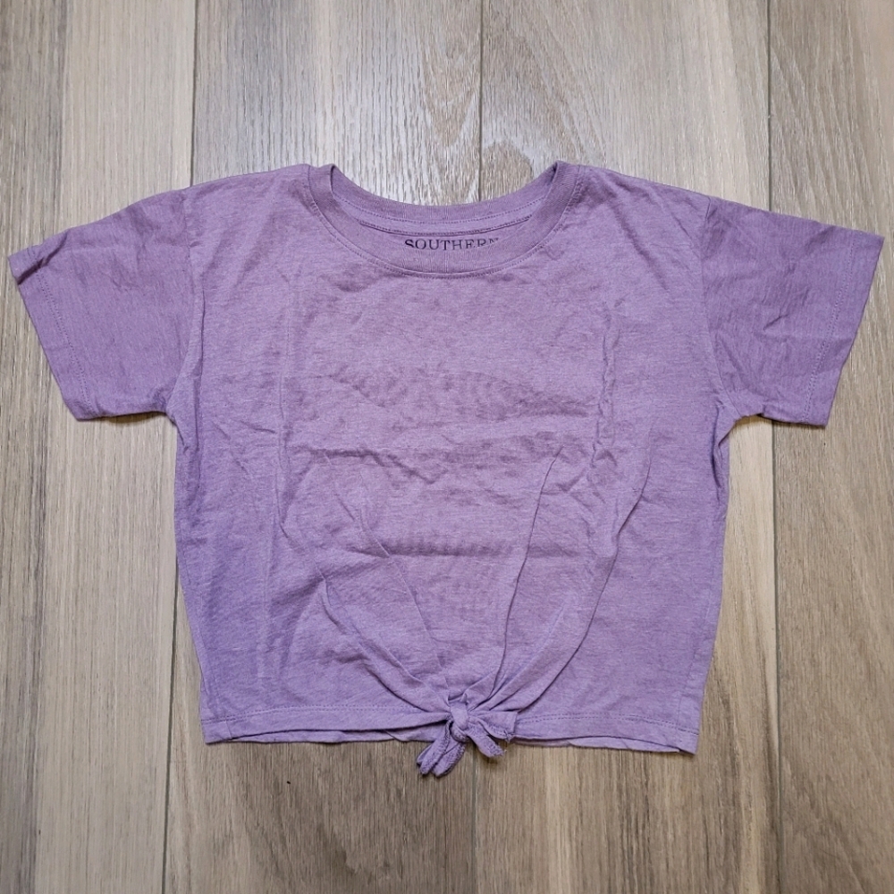 3/$20 🌴 | Purple Tie Front Crop Top